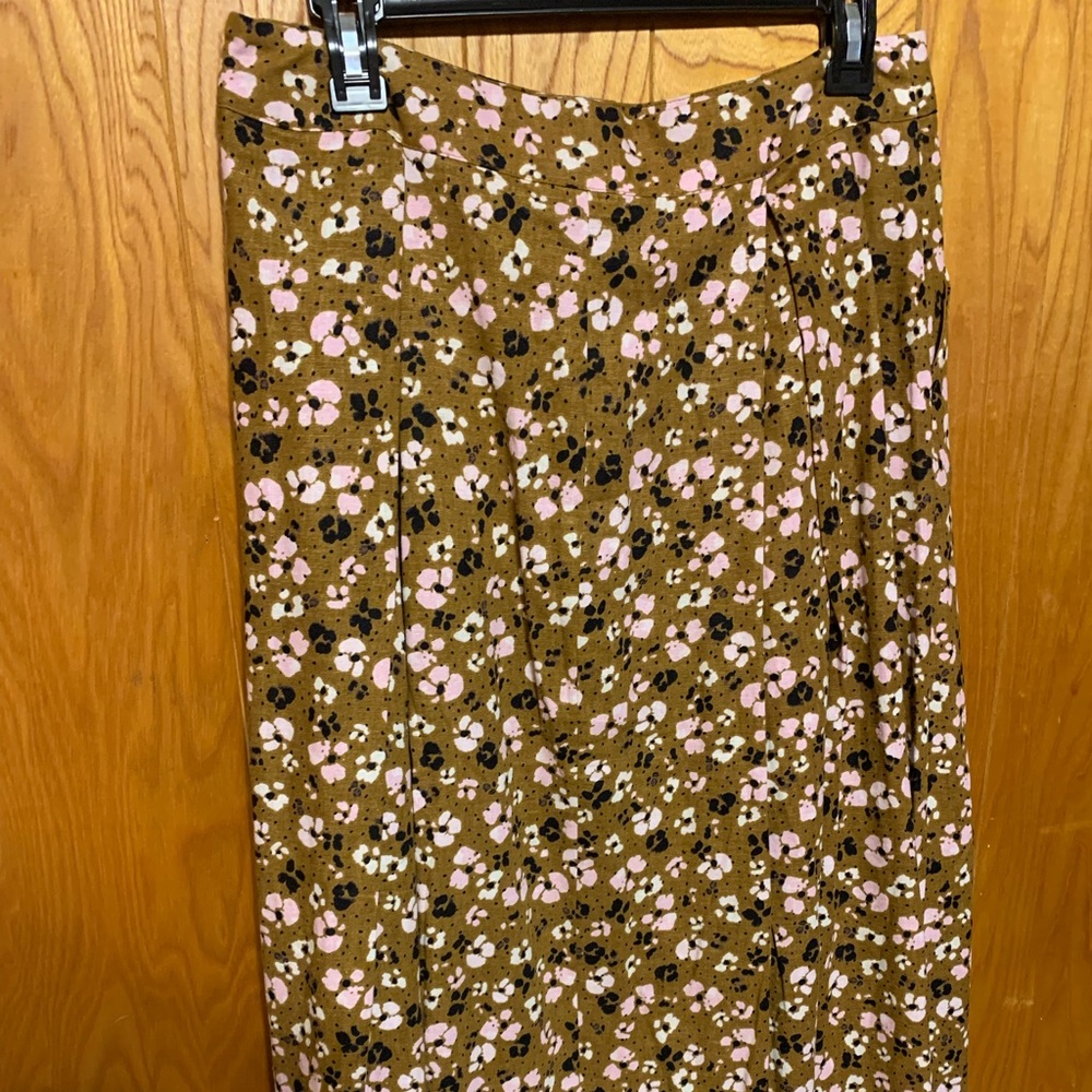 Midi floral skirt